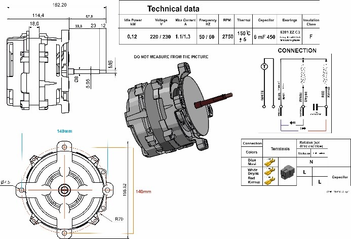 Konveksiyonel Fırın Motorları